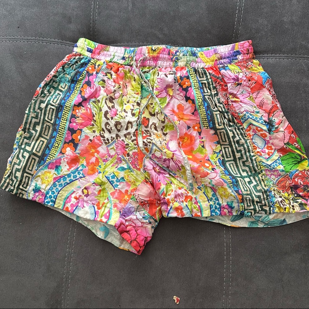 JOHNNY WAS Silk Shorts